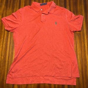 Polo Ralph Lauren - Orange Polo Shirt w/ Green Pony - Size XL